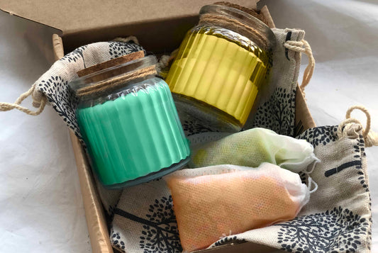 Pack "Hogar Dulce Hogar" – Velas de Soja y Jabones de Armario con Aromas Dulces