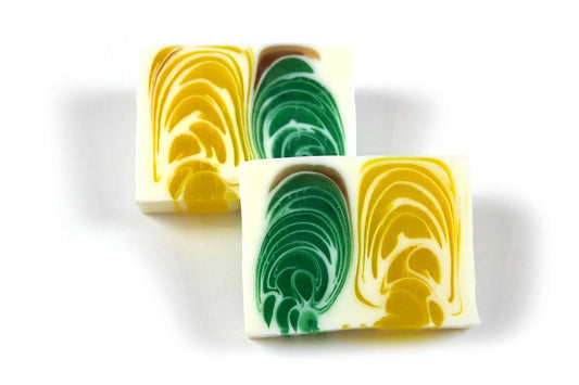 Pack "Frescor" – Jabones Creativos de Naranja y Jengibre, Limón y Aroma Marino