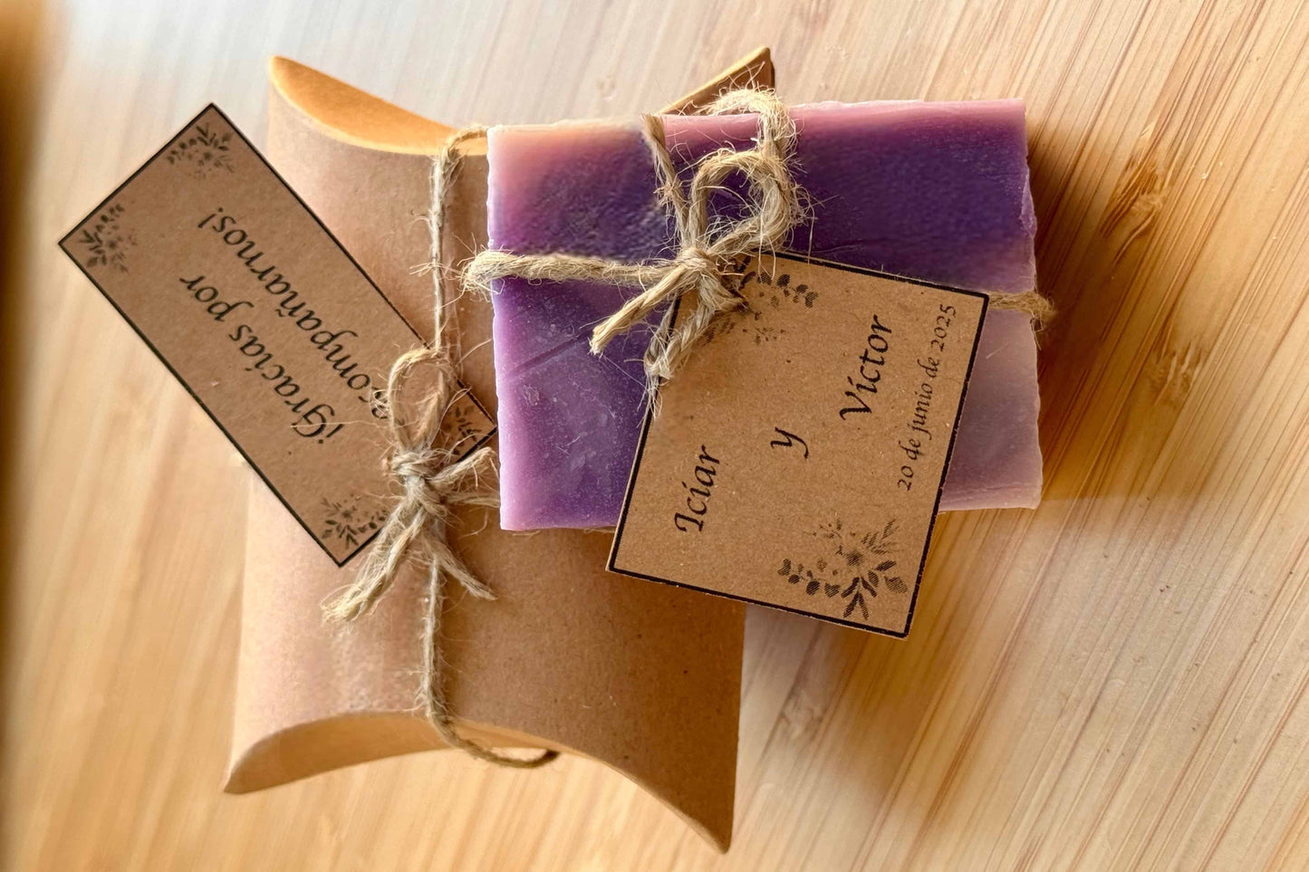 Jabones para Eventos (45g) – Decorados con Cuerda de Yute