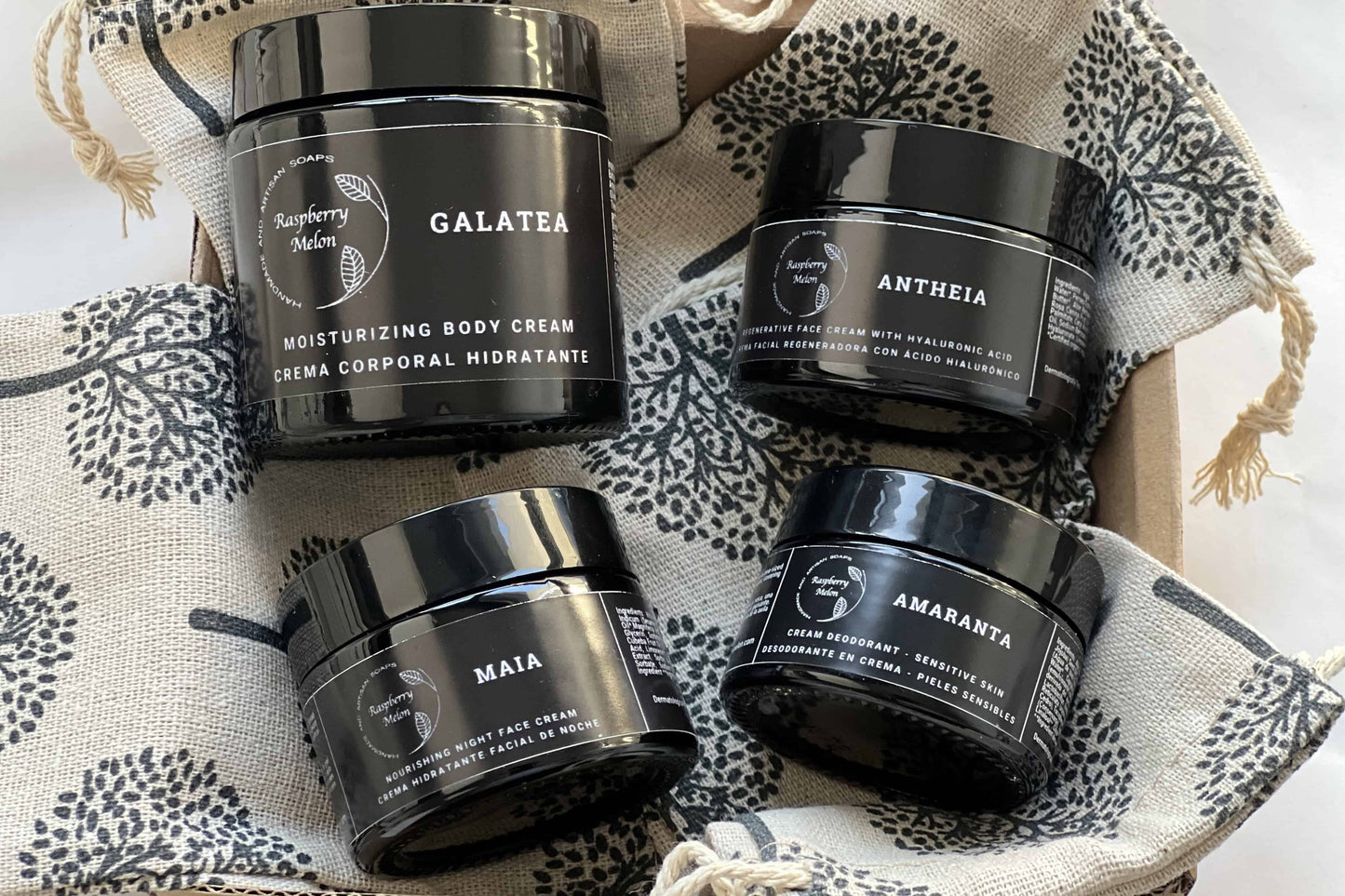 Pack "Belleza Natural Completa Pieles Maduras" – Crema de Día, Crema de Noche, Crema Corporal y Desodorante en Crema