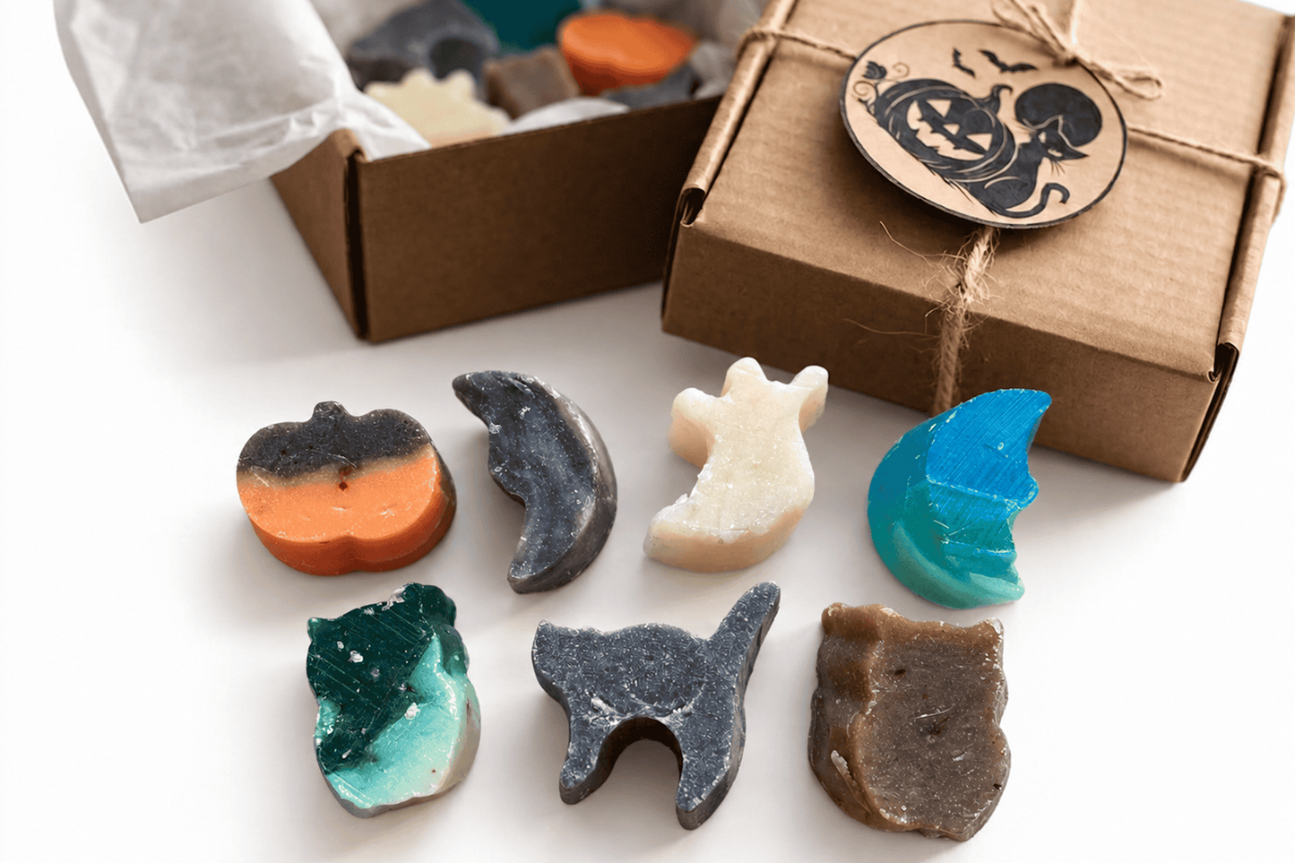 Trick or Treat – Caja Regalo Halloween con 7 Mini Jabones Artesanales
