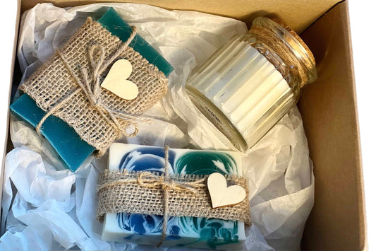 Feeling Fresh – Caja Regalo con Aroma a Limpio: Jabones y Vela