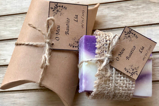 Jabones para Eventos (45g) – Decorados con Arpillera y Yute