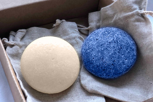 Pack "Cabello Blanco" – Dos Champús Sólidos para Cabello Blanco o con Canas