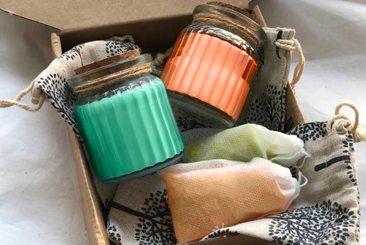 Pack "Hogar Dulce Hogar" – Velas de Soja y Jabones de Armario con Aromas Dulces